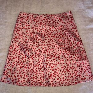 Princess Polly floral silky skirt